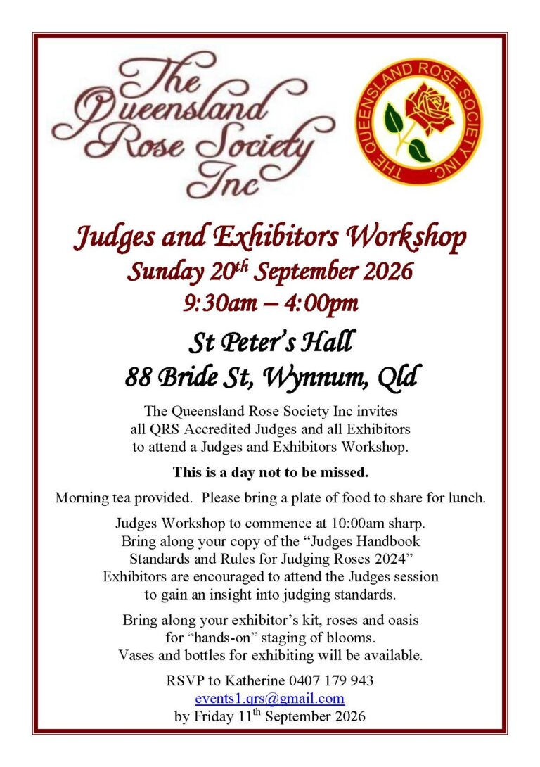 Events 2026 judges and exhibitors workshop